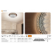 Управляемый светодиодный светильник on/off SAHARA GOLD 72W R-510-WHITE-220-IP20