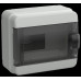 Корпус пластиковый КМПн-8 IP65 черная прозрачная дверь