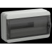 Корпус пластиковый КМПн-18 IP65 черная прозрачная дверь