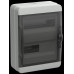 Корпус пластиковый КМПн-24 IP65 черная прозрачная дверь