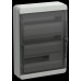 Корпус пластиковый КМПн-54 IP65 черная прозрачная дверь