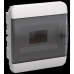 Корпус пластиковый ЩРВ-П-8 IP41 черная прозрачная дверь