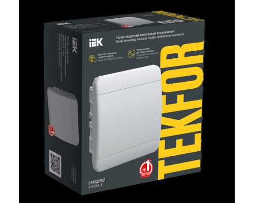 Корпус пластиковый ЩРВ-П-8 IP41 белая дверь