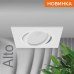 Встраиваемый cветильник WOLTA WDL-GU5.3/01W-S IP20 под лампу GU5.3 квадратный Белый ALTO 92x92х22 1/100