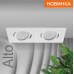 Встраиваемый cветильник WOLTA WDL-GU5.3/01W-02 IP20 под лампу GU5.3 двойной Белый ALTO 175x92x22 1/50