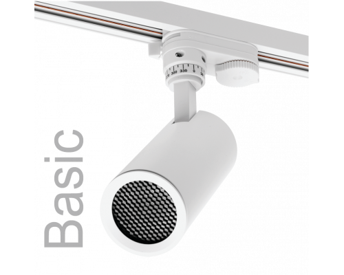Трековый светильник WOLTA WTL-GU10/01W IP20 под лампу GU10 Белый BASIC D60x136x140 1/30