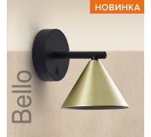 Накладной светильник WOLTA WSL-GU10/W08G IP20 под лампу GU10 Чёрный/золото BELLO 140x135 1/12