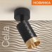 Накладной светильник WOLTA WSL-GU10/S10BG IP20 под лампу GU10 Чёрный/золото CELLA D60x170 1/50