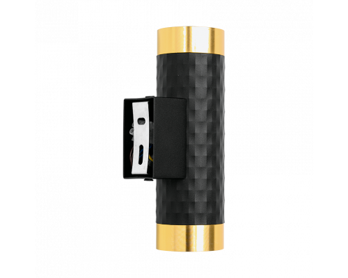 Накладной светильник WOLTA WSL-GU10/W10BG IP20 под лампу GU10 Чёрный/золото CELLA D55x170 1/30