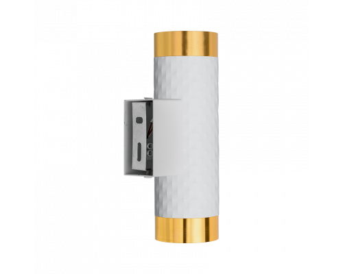 Накладной светильник WOLTA WSL-GU10/W10WG IP20 под лампу GU10 Белый/золото CELLA D55x170 1/30