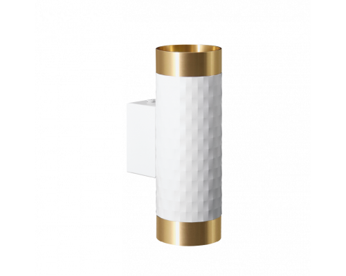 Накладной светильник WOLTA WSL-GU10/W10WG IP20 под лампу GU10 Белый/золото CELLA D55x170 1/30