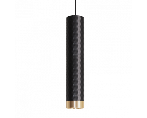 Подвесной светильник WOLTA WSL-GU10/P10BG IP20 под лампу GU10 Чёрный/золото CELLA D55x280 1/20