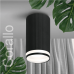 Накладной светильник WOLTA WSL-GU10/03BL под лампу GU10 IP20 Чёрный CORALLO D55x100 1/50