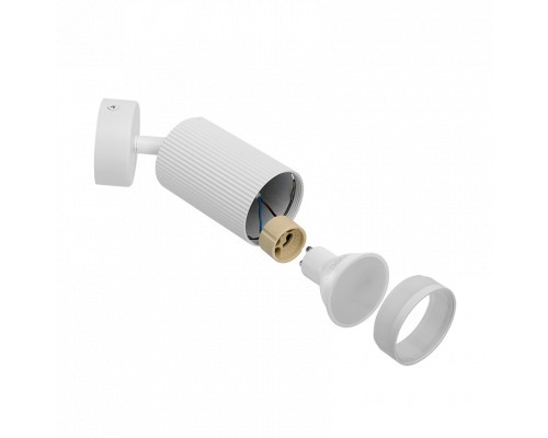 Накладной светильник WOLTA WSL-GU10/04W под лампу GU10 IP20 Белый CORALLO D60x163 1/50