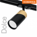 Трековый светильник WOLTA WTL-GU10/06BG IP20 под лампу GU10 Чёрный/золото DOLCE D55x175 1/50