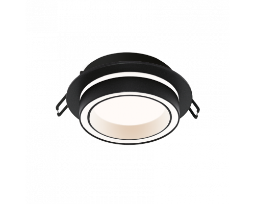 Встраиваемый cветильник WOLTA WDL-GX53/06BL-R IP20 под лампу GX53 круглый Чёрный LUCE D105x35 1/50