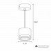 Подвесной cветильник WOLTA WSL-GX53/P06BL IP20 под лампу GX53 Чёрный LUCE D83x60 1/30