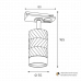 Трековый светильник WOLTA WTL-GU10/09BG IP20 под лампу GU10 Чёрный/золото LINEA D55x165 1/50
