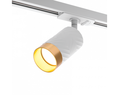 Трековый светильник WOLTA WTL-GU10/09WG IP20 под лампу GU10 Белый/золото LINEA D55x165 1/50