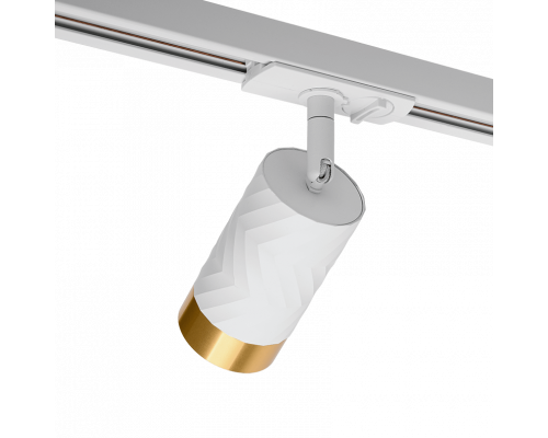 Трековый светильник WOLTA WTL-GU10/09WG IP20 под лампу GU10 Белый/золото LINEA D55x165 1/50