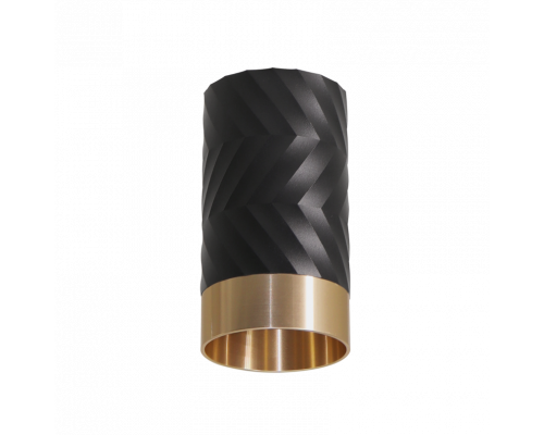Накладной светильник WOLTA WSL-GU10/09BG IP20 под лампу GU10 Чёрный/золото LINEA D55x100 1/100