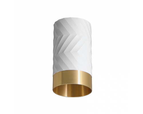 Накладной светильник WOLTA WSL-GU10/09WG IP20 под лампу GU10 Белый/золото LINEA D55x100 1/100