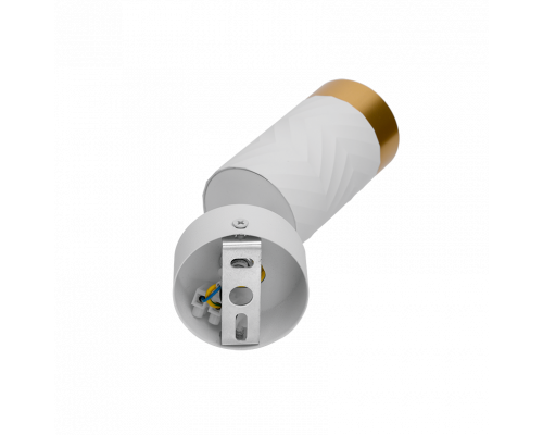 Накладной светильник WOLTA WSL-GU10/S09WG IP20 под лампу GU10 Белый/золото LINEA D60x170 1/50