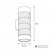 Накладной светильник WOLTA WSL-GU10/W09BG IP20 под лампу GU10 Чёрный/золото LINEA D55x170 1/30