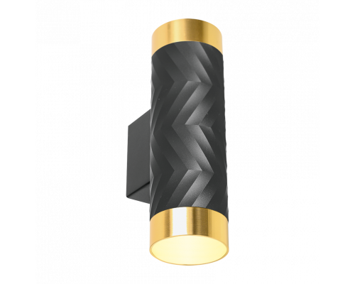 Накладной светильник WOLTA WSL-GU10/W09BG IP20 под лампу GU10 Чёрный/золото LINEA D55x170 1/30