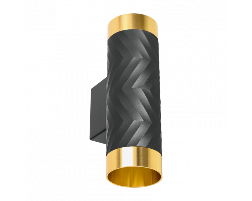 Накладной светильник WOLTA WSL-GU10/W09BG IP20 под лампу GU10 Чёрный/золото LINEA D55x170 1/30