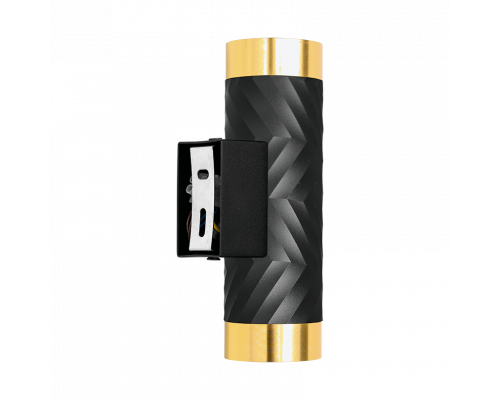 Накладной светильник WOLTA WSL-GU10/W09BG IP20 под лампу GU10 Чёрный/золото LINEA D55x170 1/30