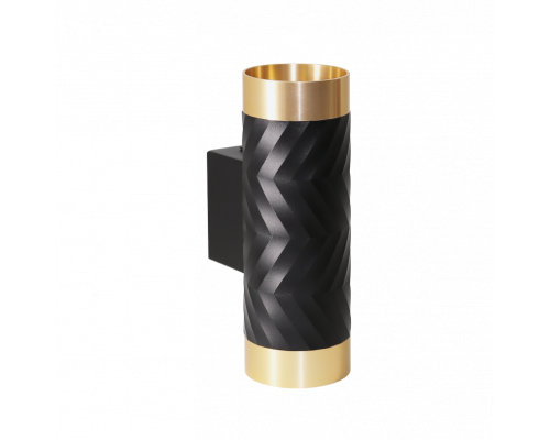Накладной светильник WOLTA WSL-GU10/W09BG IP20 под лампу GU10 Чёрный/золото LINEA D55x170 1/30