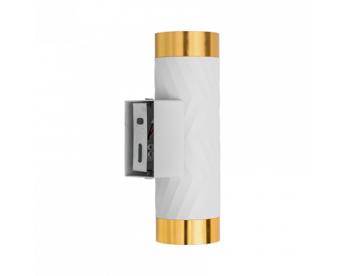 Накладной светильник WOLTA WSL-GU10/W09WG IP20 под лампу GU10 Белый/золото LINEA D55x170 1/30