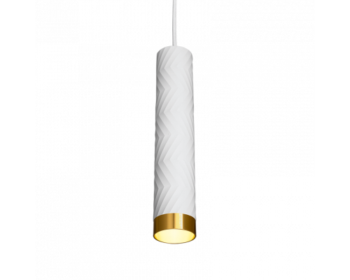 Подвесной светильник WOLTA WSL-GU10/P09WG IP20 под лампу GU10 Белый/золото LINEA D55x280 1/20