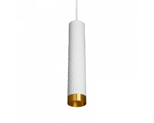 Подвесной светильник WOLTA WSL-GU10/P09WG IP20 под лампу GU10 Белый/золото LINEA D55x280 1/20