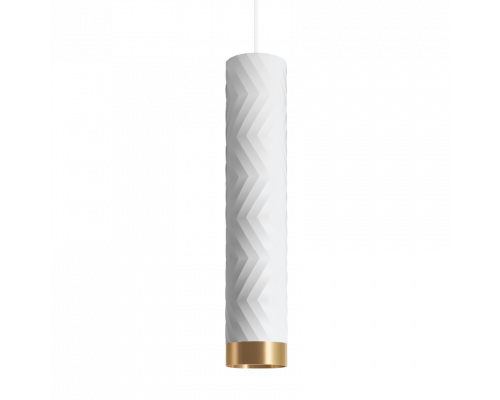 Подвесной светильник WOLTA WSL-GU10/P09WG IP20 под лампу GU10 Белый/золото LINEA D55x280 1/20