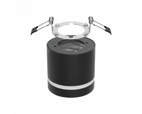 Накладной cветильник WOLTA WSL-GX53/04BL IP20 под лампу GX53 Чёрный MODERNO D84x80 1/50