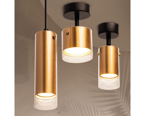 Накладной светильник WOLTA WSL-GX53/S07G IP20 под лампу GX53 Золото ORO D87x155 1/50