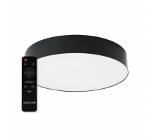 Светодиодный светильник LUMIN'ARTE CLL56 MACARON 60W 3000-6500K CCT, 380x65мм, IP20 с ПДУ черный матовый