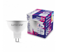 Светодиодная лампа LUMIN'ARTE LSTD-MR16-8W4KGU5.3 MR16 8Вт 640лм 4000К GU5.3 1/10/100