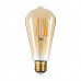 Светодиодная лампа WOLTA Filament, AC 220-240В, 50/60 Гц, золотое стекло, "ЛАМПА ЭДИСОНА", ST64, E27, 10 Вт, 800 лм, 2400 К, 1/10/50