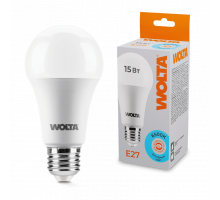 Светодиодная лампа WOLTA 25W60BL15E27 "Груша" A60 15Вт 1300лм 6500К Е27 1/50