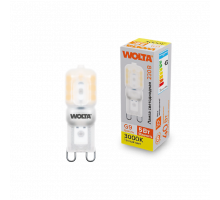 Светодиодная лампа WOLTA WSTD-JCD-5W3KG9-P (пластик) "Капсульная" JCD 5Вт 400лм 3000K G9 матовая 1/10/100/1000