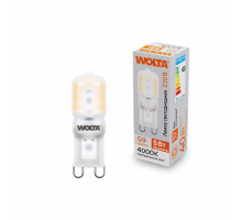 Светодиодная лампа WOLTA WSTD-JCD-5W4KG9-P (пластик ) "Капсульная" JCD 5Вт 400лм 4000K G9 матовая 1/10/100/1000