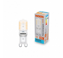 Светодиодная лампа WOLTA WSTD-JCD-5W6KG9-P (пластик) "Капсульная" JCD 5Вт 400лм 6500K G9 матовая 1/10/100/1000