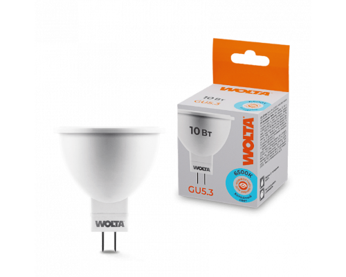Светодиодная лампа WOLTA 25WMR16-220-10GU5.3 MR16 10Вт 825лм 6500К GU5.3 1/50