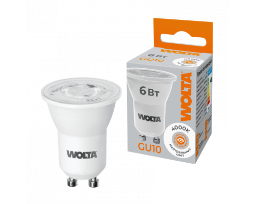 Светодиодная лампа WOLTA WSTD-JCDR-MR11-6W4KGU10-L MR11 6Вт 480лм 4000K GU10 1/10/100