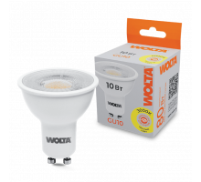 Светодиодная лампа WOLTA WSTD-PAR16-220V10W3KGU10-L PAR16 с линзой 10Вт 800лм 3000К GU10 угол 60° 1/50