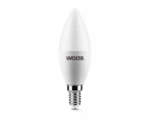 Светодиодная лампа WOLTA 25YC12E14 "Свеча" C37 12Вт 1050лм 3000К Е14 1/50