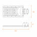Уличный светильник WOLTA STL-50W/04 50Вт 5700К IP65 5500лм 355×145×57мм